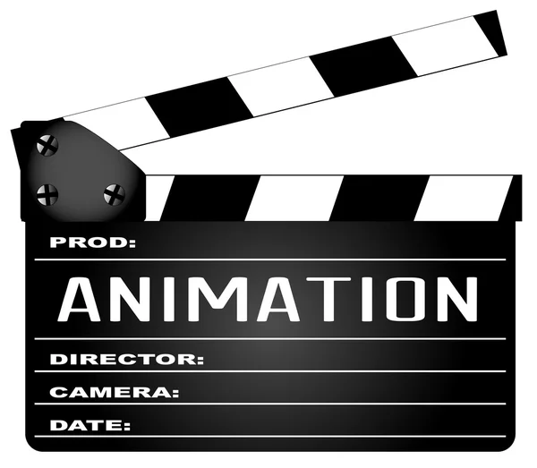 Animasyon Klaket — Stok Vektör