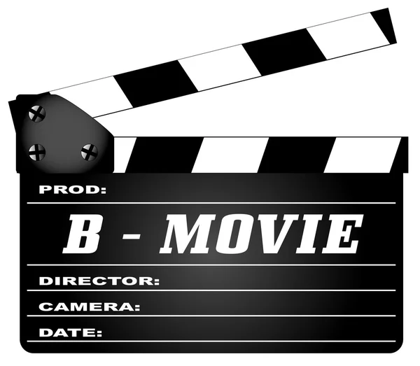 B film clapperboard — Stockvektor