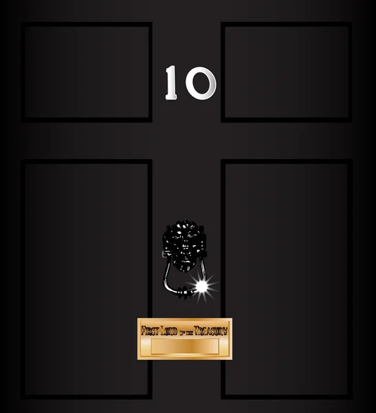 Nummer 10 Downing Street — Stockvector