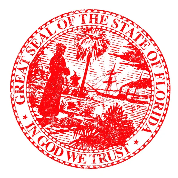 Florids staat Seal — Stockvector