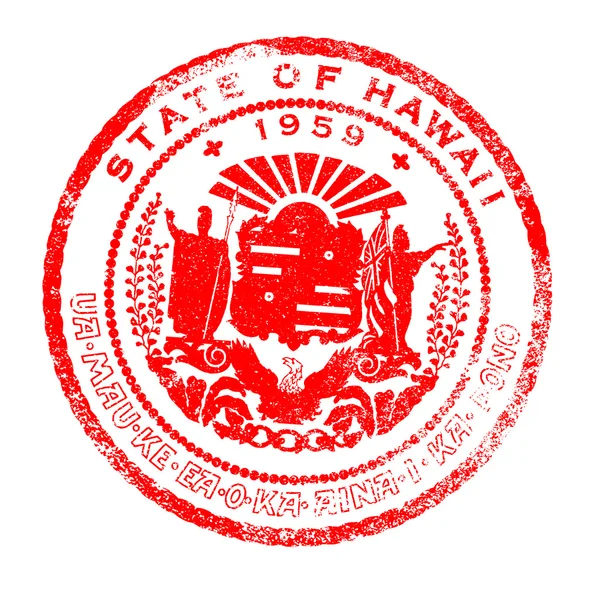 Hawaii mühür damgası — Stok Vektör