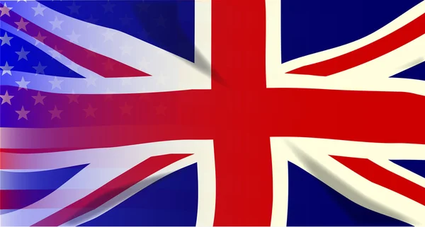 Union Jack αστέρια και τα λωρίδες — Διανυσματικό Αρχείο