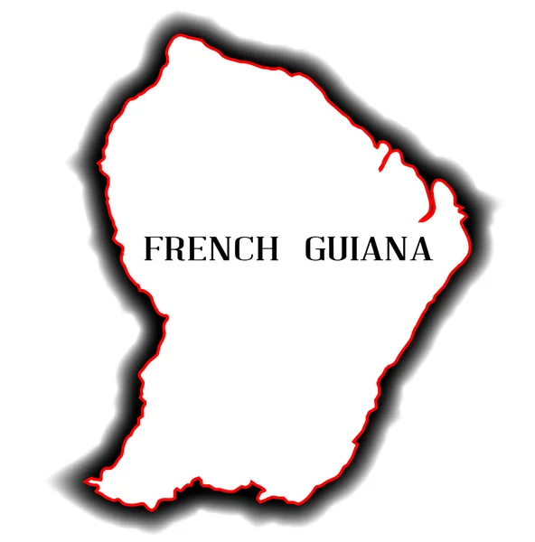 Francia Guyana — Stock Vector