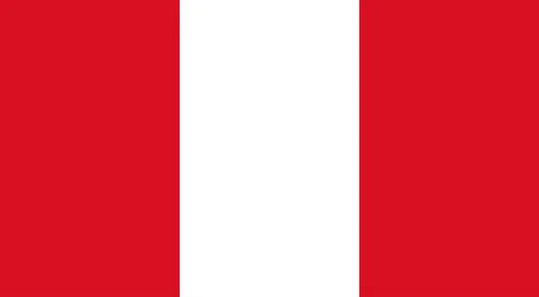 Peru bayrağı — Stok Vektör