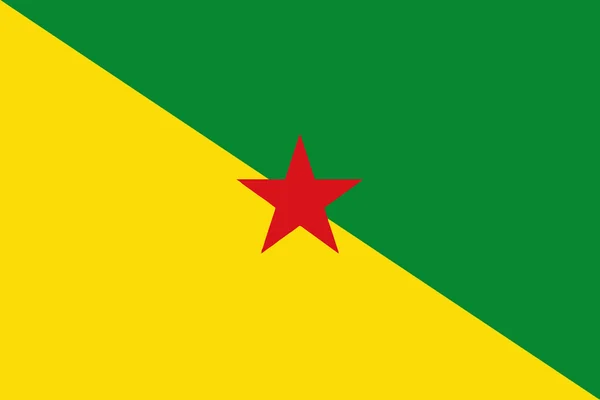 Flaga Gujany Francuskiej — Wektor stockowy