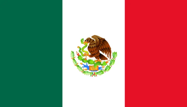 Mexican Flag — Stock Vector