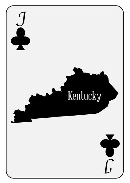 Estados Unidos jugando a las cartas Jack Clubs — Archivo Imágenes Vectoriales