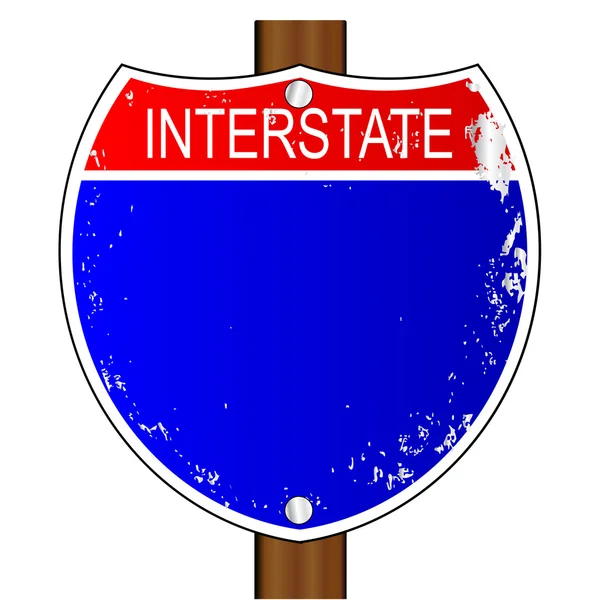 Interstate Sign — Stock Vector