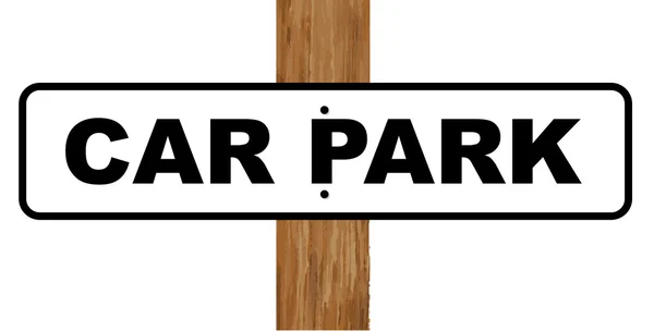 Car Park Sign — Stock Vector