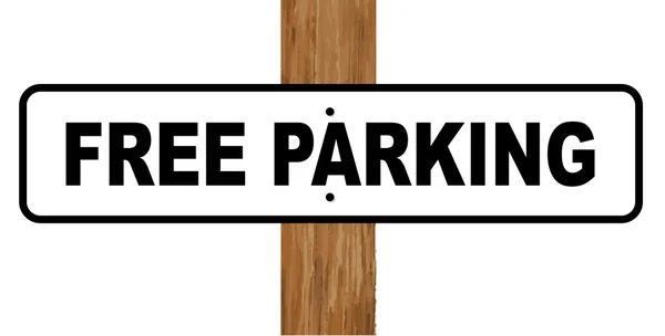 Señal de aparcamiento gratuito — Vector de stock