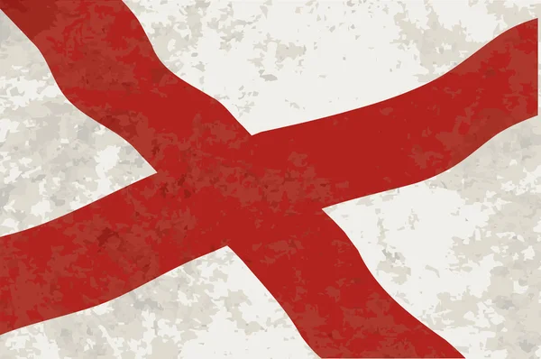 Αλαμπάμα Sate σημαία Grunge — Διανυσματικό Αρχείο