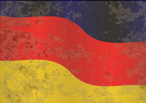 Bandeira alemã Grunge — Vetor de Stock