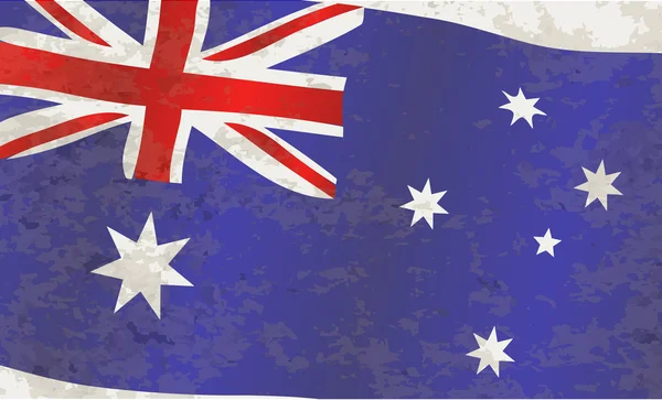 Flag of Australia Grunge — Stock Vector