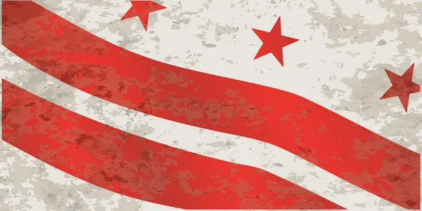 Washington dc Devlet bayrağı — Stok Vektör