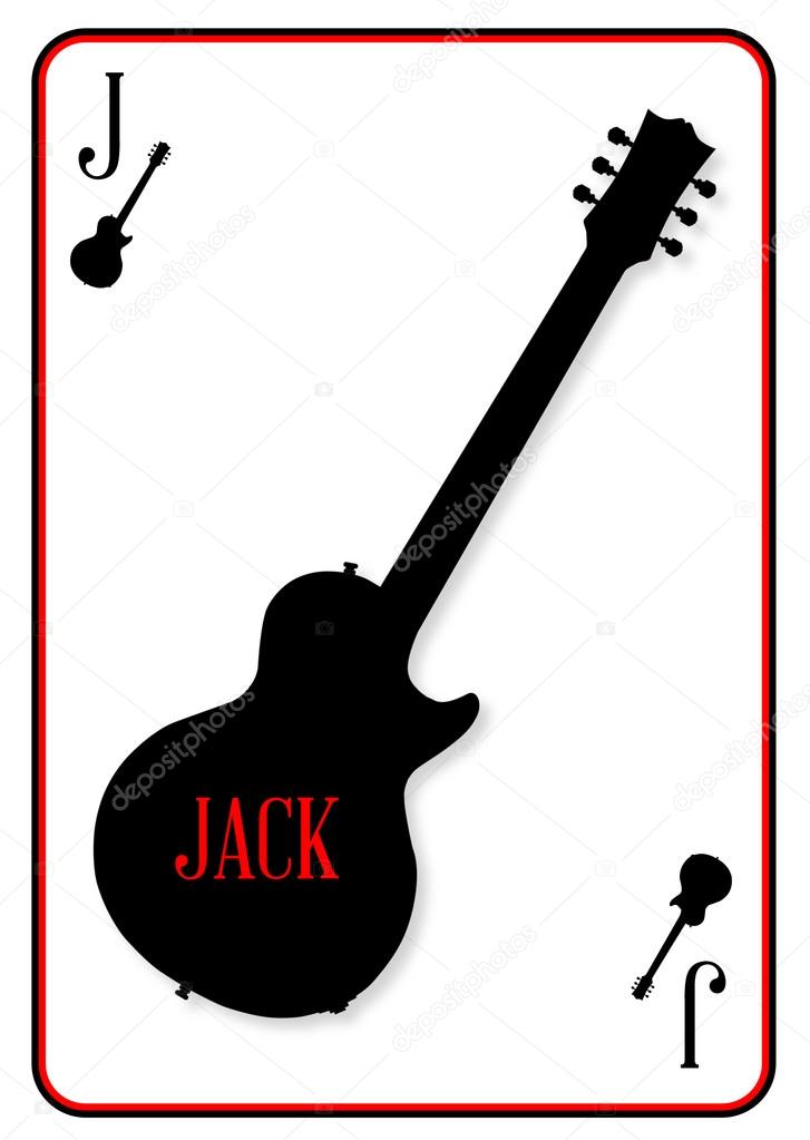 Electric Guitar Playing Card