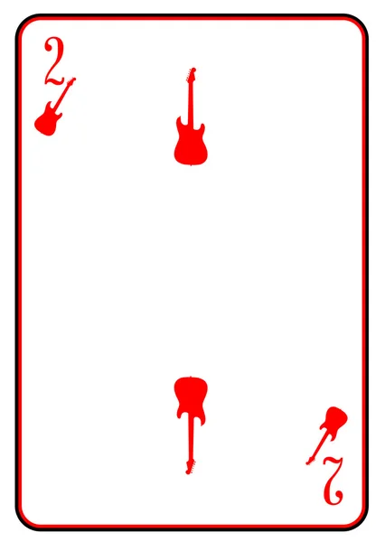 Електрична гітара гральна картка — стоковий вектор