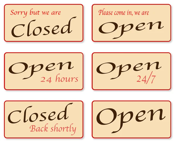 Désolé, nous sommes fermés. — Image vectorielle