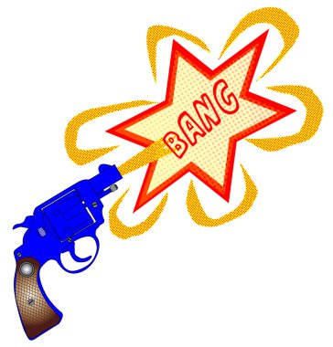 Comic Gun Bang clipart