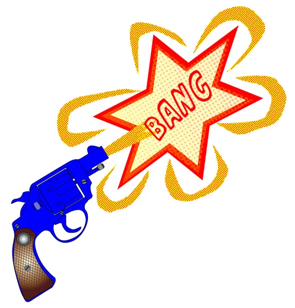 Pistolet BD Bang — Image vectorielle