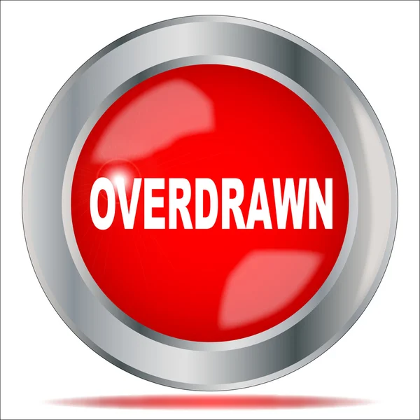 Overdrawn — Stockvector