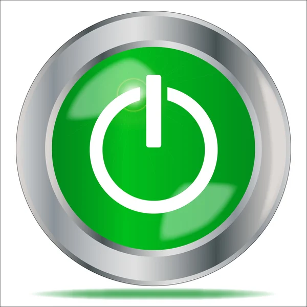 Engine Start Button — Stock Vector