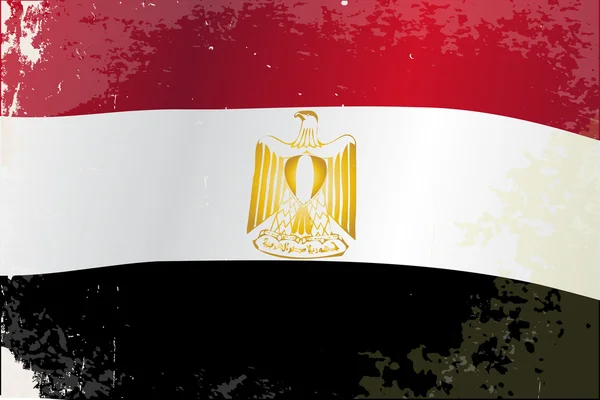 Flaga Egiptu Grunge — Wektor stockowy