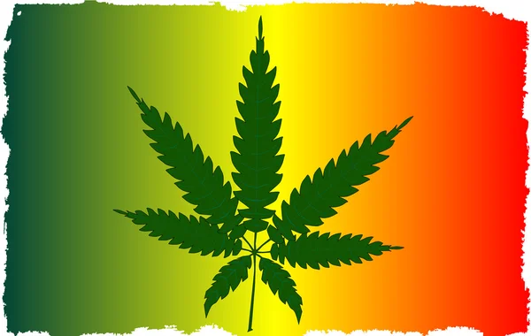 Bendera Cannabis - Stok Vektor