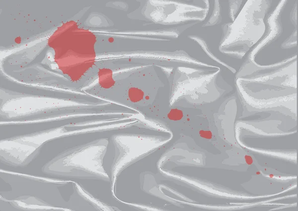 Éclaboussure de sang sur soie — Image vectorielle