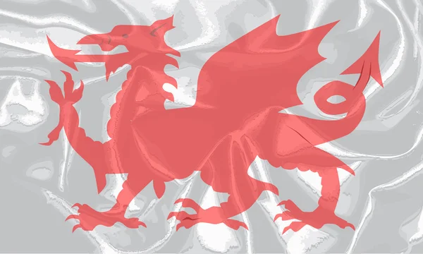 Galês dragão grunge —  Vetores de Stock