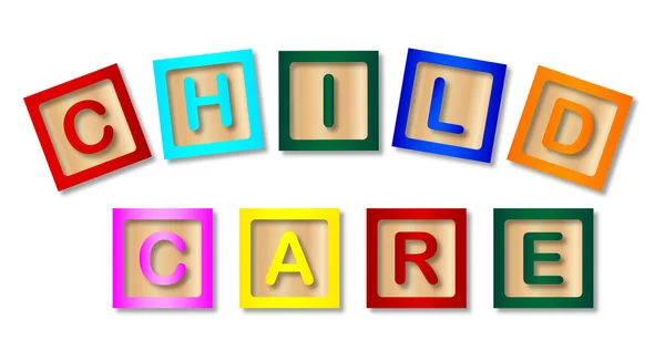 Child Care Blocks — Stok Vektör
