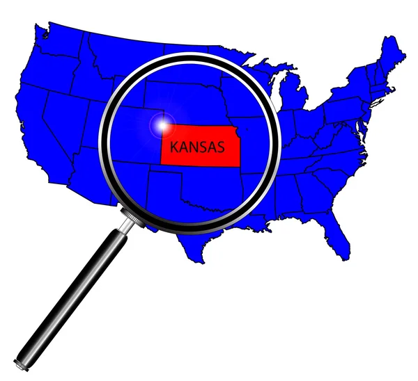 Kansas — Stok Vektör