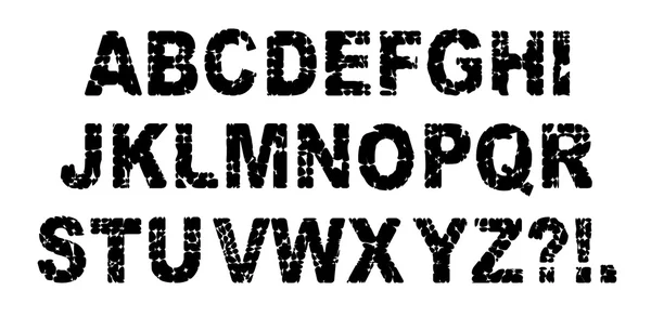 Галечные буквы — стоковый вектор