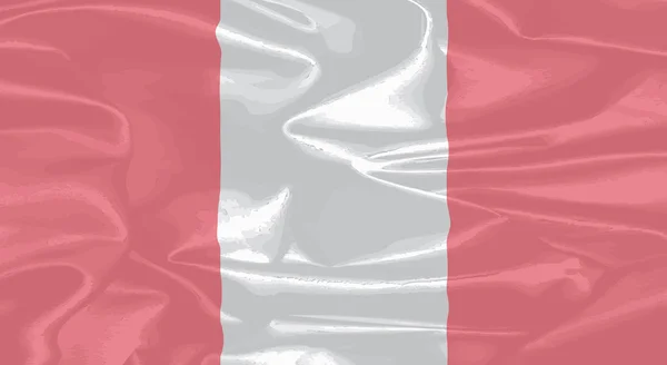 Bandiera di seta del Perù — Vettoriale Stock