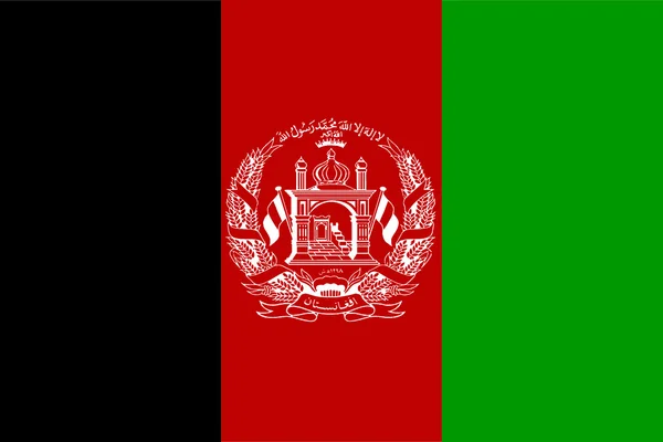 Bandera Afganistán — Vector de stock