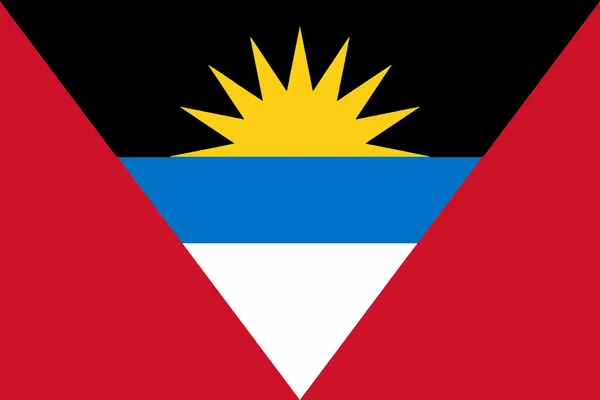 Antigua y Barbuda bandera — Vector de stock