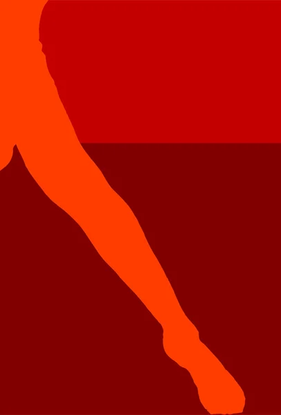 Kırmızı bacak — Stok Vektör