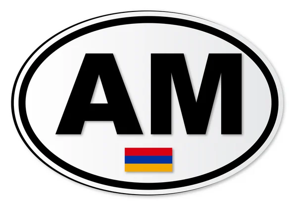 Armenien flagga — Stock vektor