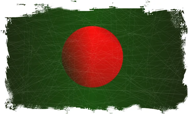 Drapeau grunge Bangladesh — Image vectorielle