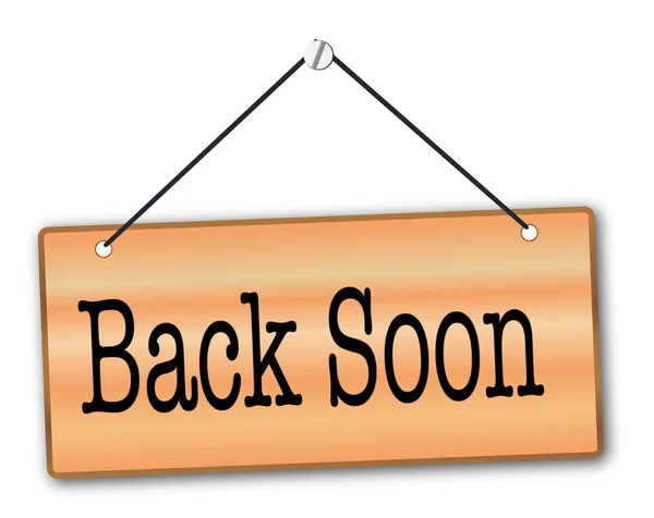 Back Soon — Stock Vector