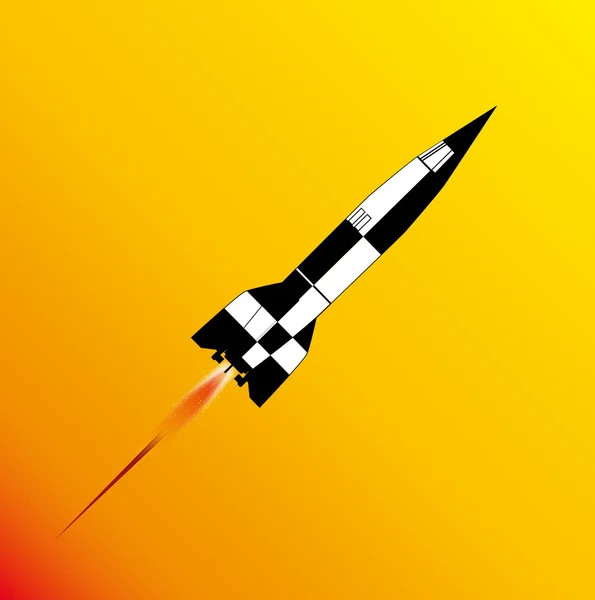 Lancement de fusée V2 — Image vectorielle