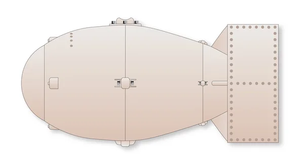 Bombe atomique — Image vectorielle