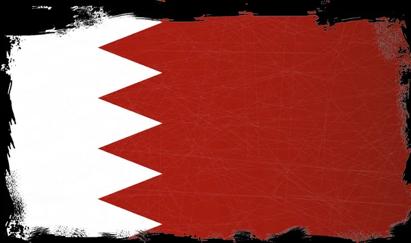 Flaga Bahrajnu grunge — Wektor stockowy