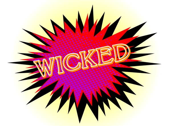 Cartoon Wicked — Stock vektor