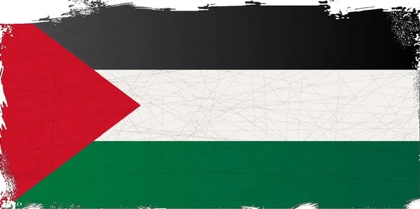 Drapeau de Palestine Grunge — Image vectorielle