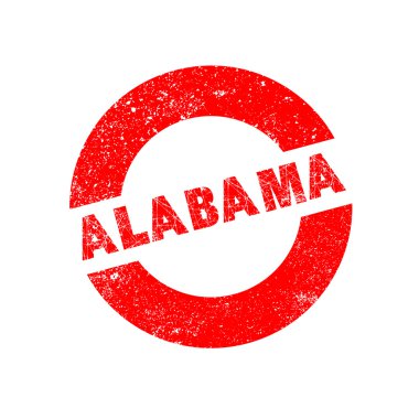 Kauçuk mürekkep damgası Alabama
