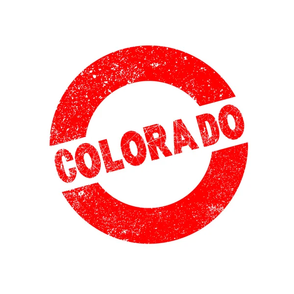 Rubber inkt stempel Colorado — Stockvector