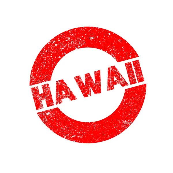 Kauçuk mürekkep damgası Hawaii — Stok Vektör