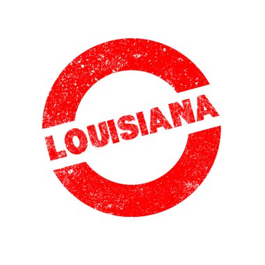 Kauçuk mürekkep damgası Louisiana