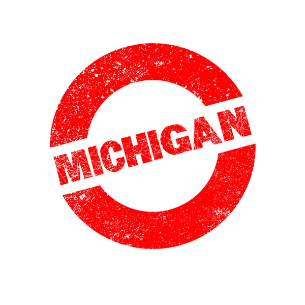 Rubber inkt stempel Michigan — Stockvector