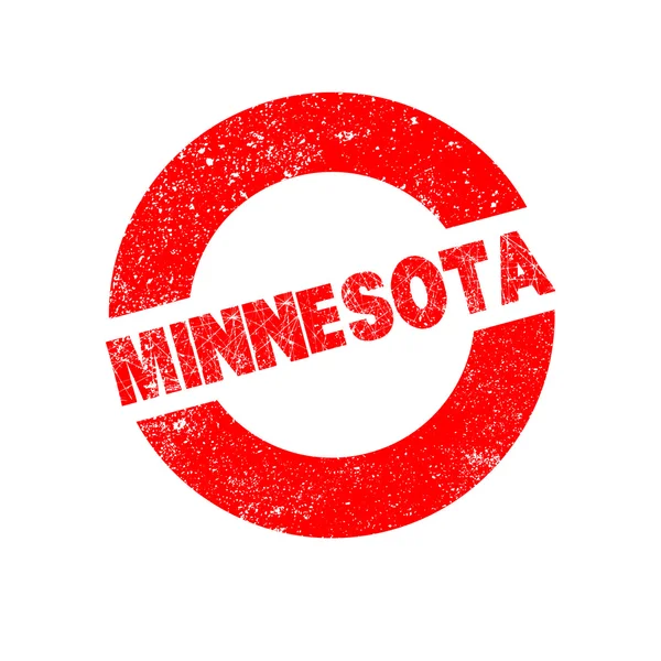 Kauçuk mürekkep damgası Minnesota — Stok Vektör